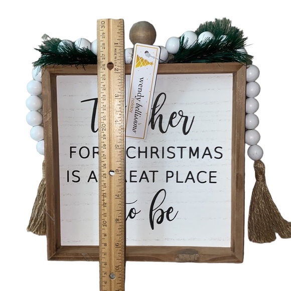 NEW together for Christmas wooden farmhouse sign - Picture 5 of 11